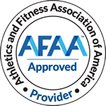 Athletics and Fitness Association of America logo.