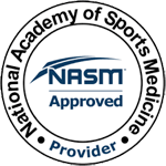 National Academy of Sports Medicine logo.
