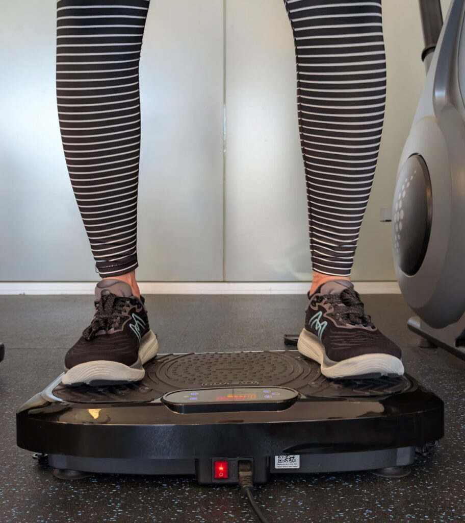 using a vibration plate by standing